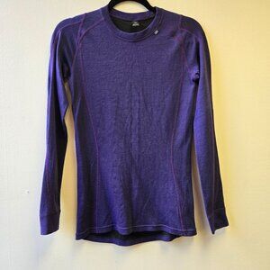 Helly Hansen LIFA Merino Wool Midweight Base Layer Top Purple M